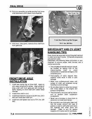 2004 Polaris Sportsman 700 EFI ATV Service Manual, Page 166