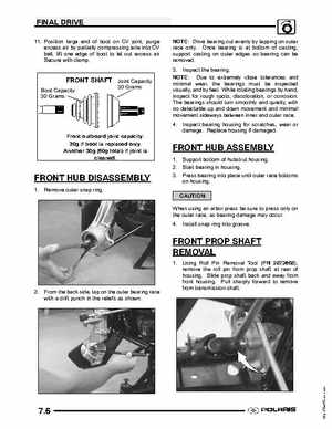 2004 Polaris Sportsman 700 EFI ATV Service Manual, Page 168
