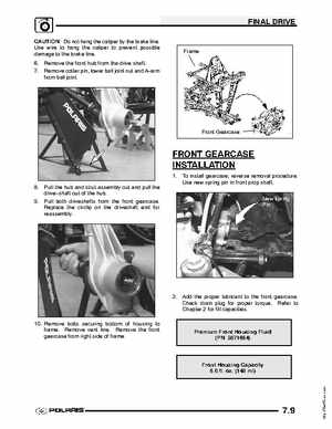 2004 Polaris Sportsman 700 EFI ATV Service Manual, Page 171