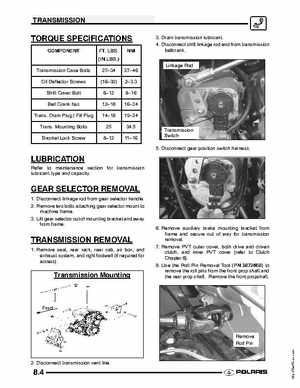 2004 Polaris Sportsman 700 EFI ATV Service Manual, Page 196