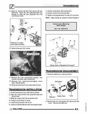 2004 Polaris Sportsman 700 EFI ATV Service Manual, Page 197
