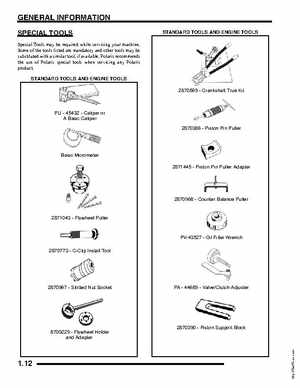 2005-2007 Polaris Ranger 500 service manual, Page 13