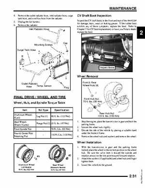 2005-2007 Polaris Ranger 500 service manual, Page 51