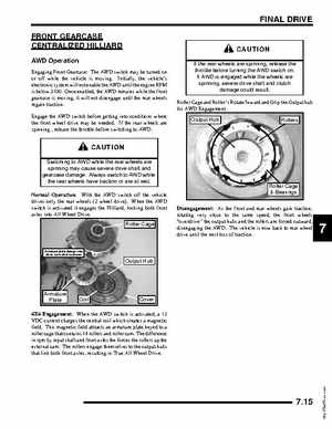 2005-2007 Polaris Ranger 500 service manual, Page 217