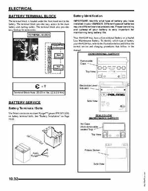 2005-2007 Polaris Ranger 500 service manual, Page 317