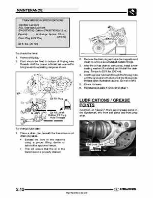 2005 Polaris Sportsman 400/500 Service Manual, Page 31