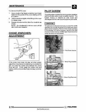 2005 Polaris Sportsman 400/500 Service Manual, Page 33