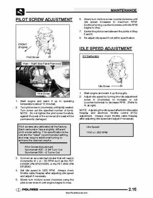 2005 Polaris Sportsman 400/500 Service Manual, Page 34