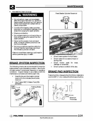 2005 Polaris Sportsman 400/500 Service Manual, Page 50