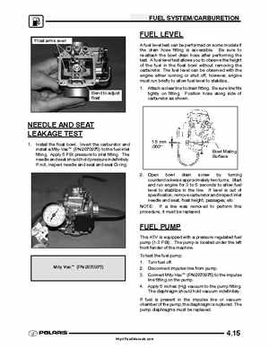 2005 Polaris Sportsman 400/500 Service Manual, Page 128