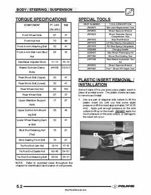 2005 Polaris Sportsman 400/500 Service Manual, Page 133