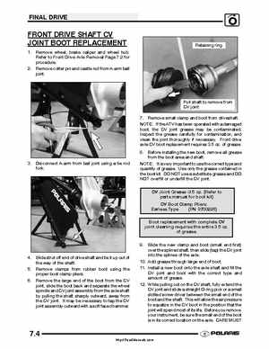 2005 Polaris Sportsman 400/500 Service Manual, Page 191