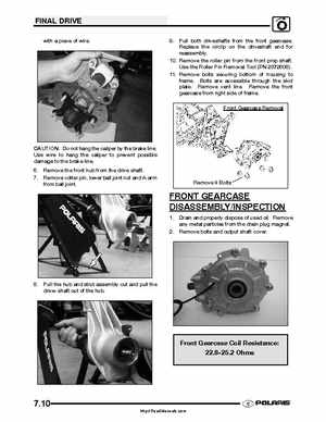 2005 Polaris Sportsman 400/500 Service Manual, Page 197