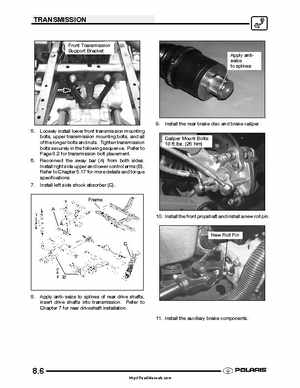 2005 Polaris Sportsman 400/500 Service Manual, Page 219