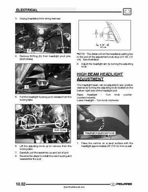 2005 Polaris Sportsman 400/500 Service Manual, Page 291