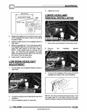 2005 Polaris Sportsman 400/500 Service Manual, Page 292