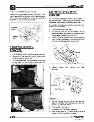 2005 Polaris Sportsman 700/800 EFI Service Manual, Page 38