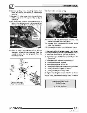 2005 Polaris Sportsman 700/800 EFI Service Manual, Page 221