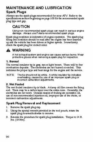 2006 Polaris ATV Trail Blazer Owners Manual, Page 93