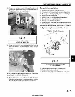 2007 Polaris Sportsman 700/800/800 X2 EFI Service Manual, Page 269