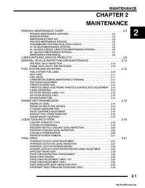 2008 Polaris ATV Outlaw 450/525 Service Manual, Page 13