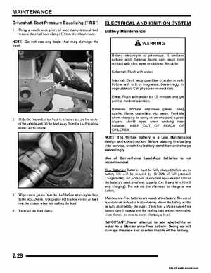 2008 Polaris ATV Outlaw 450/525 Service Manual, Page 38