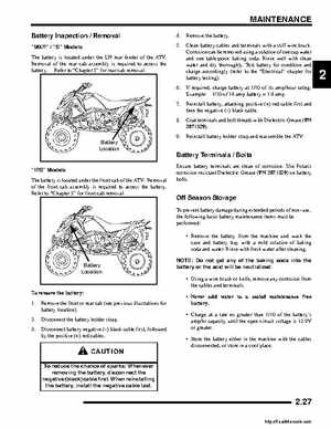 2008 Polaris ATV Outlaw 450/525 Service Manual, Page 39