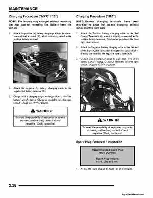 2008 Polaris ATV Outlaw 450/525 Service Manual, Page 40