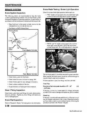 2008 Polaris ATV Outlaw 450/525 Service Manual, Page 50