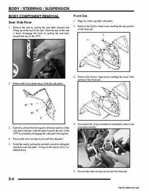 2008 Polaris ATV Outlaw 450/525 Service Manual, Page 68