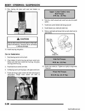 2008 Polaris ATV Outlaw 450/525 Service Manual, Page 90