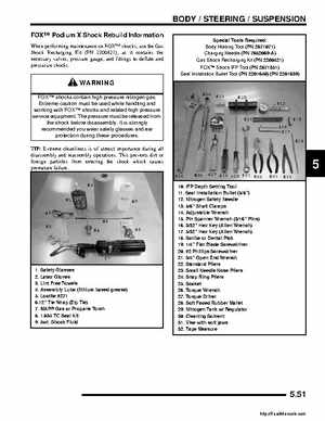 2008 Polaris ATV Outlaw 450/525 Service Manual, Page 115