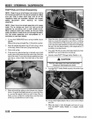 2008 Polaris ATV Outlaw 450/525 Service Manual, Page 116