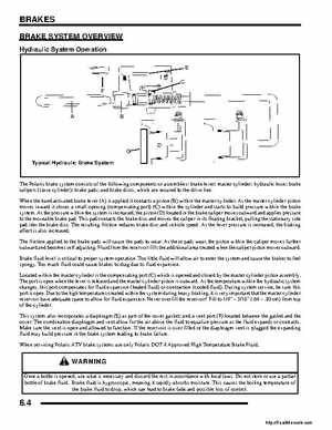2008 Polaris ATV Outlaw 450/525 Service Manual, Page 132