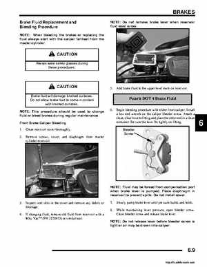 2008 Polaris ATV Outlaw 450/525 Service Manual, Page 137