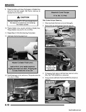 2008 Polaris ATV Outlaw 450/525 Service Manual, Page 138