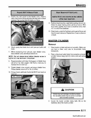 2008 Polaris ATV Outlaw 450/525 Service Manual, Page 139