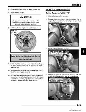 2008 Polaris ATV Outlaw 450/525 Service Manual, Page 147