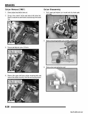 2008 Polaris ATV Outlaw 450/525 Service Manual, Page 148