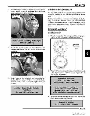 2008 Polaris ATV Outlaw 450/525 Service Manual, Page 153
