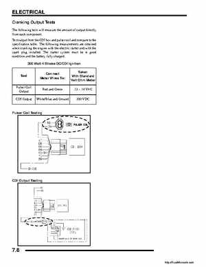 2008 Polaris ATV Outlaw 450/525 Service Manual, Page 164