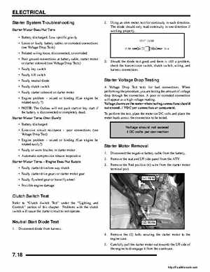 2008 Polaris ATV Outlaw 450/525 Service Manual, Page 174