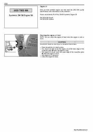 2008 Polaris ATV Outlaw 450/525 Service Manual, Page 184