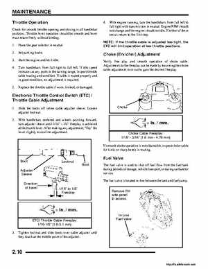 2008 Polaris ATV Sportsman 300 400 H.O. Service Manual, Page 20