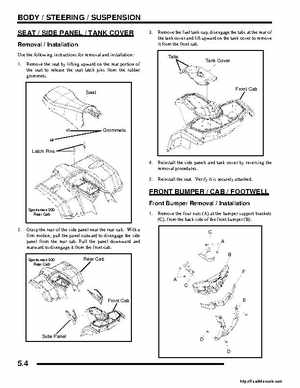 2008 Polaris ATV Sportsman 300 400 H.O. Service Manual, Page 112