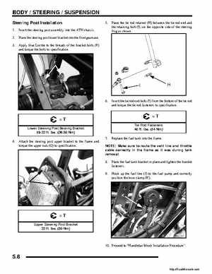 2008 Polaris ATV Sportsman 300 400 H.O. Service Manual, Page 116