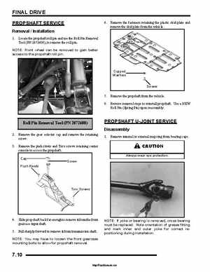 2008 Polaris Ranger RZR Service Manual, Page 206
