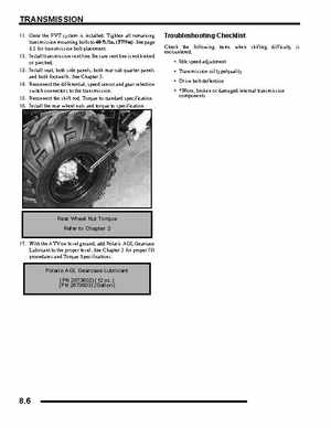 2008 Polaris Sportsman 500 EFI/X2/Touring/500 H.O. Service Manual, Page 282