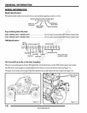 2009-2010 Polaris RZR Factory Service Manual, Page 2