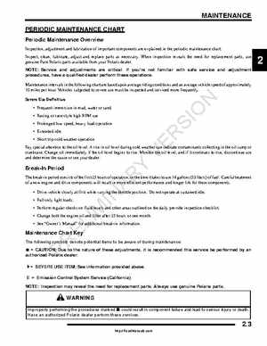 2009-2010 Polaris RZR Factory Service Manual, Page 19